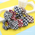 UNIQ Wholesale 2021 American Style Customize bow scrunchie womens hair scrunchies hair ring accessories